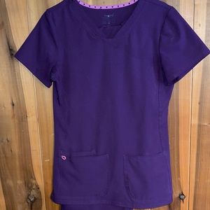 HeartSoul Break On Through Women Scrubs Top Shaped V-Neck 20710